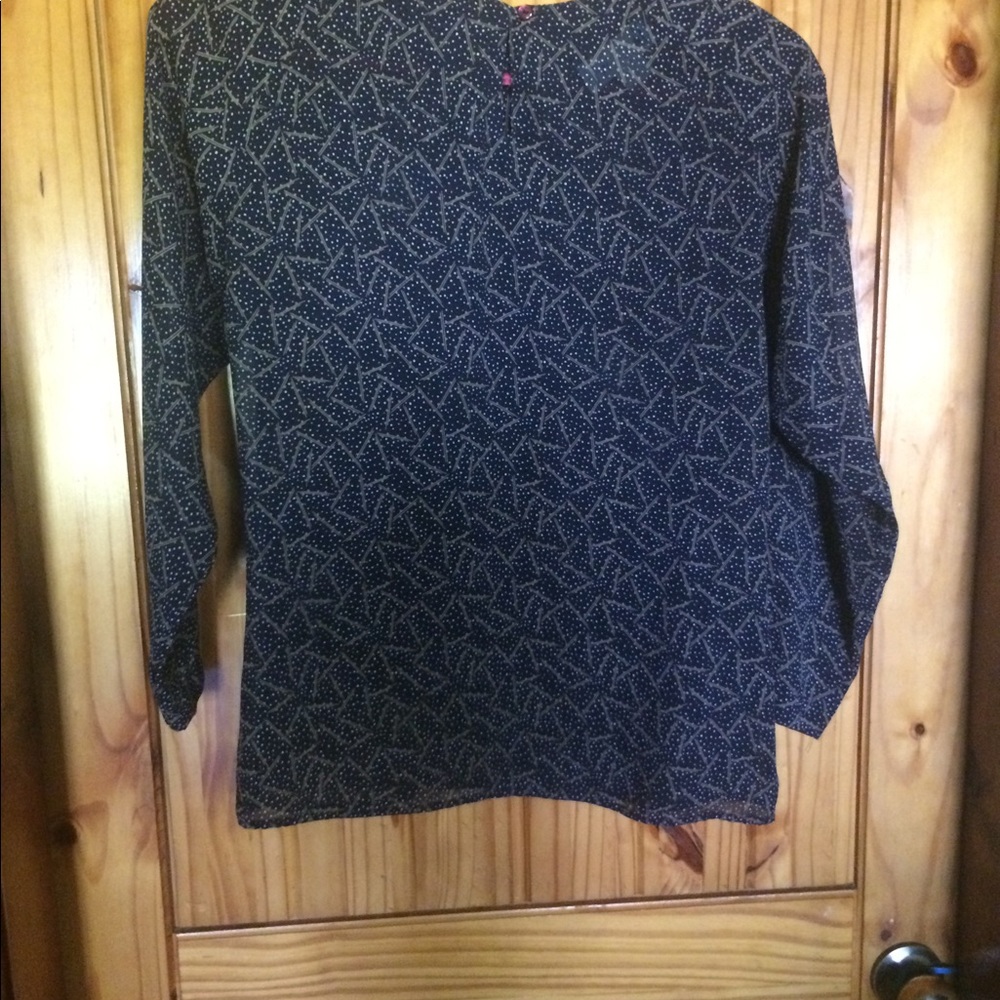 Vintage 80’s Shear Diversity Blouse - Picture 6 of 9